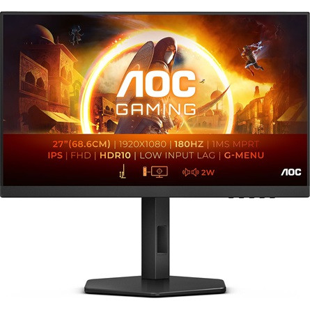 AOC AGON 27G4X 27" IPS LED gaming monitor fekete 180Hz G-Sync