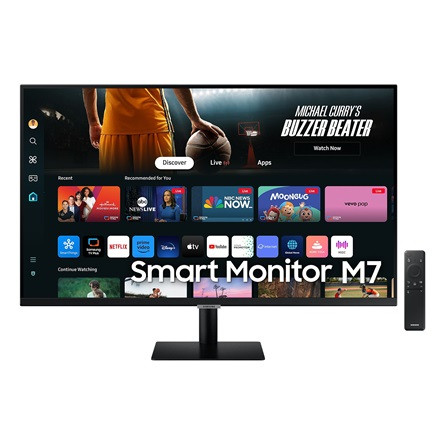 Samsung M7 M70D 32" VA LED smart monitor fekete (USB-C: 65W)