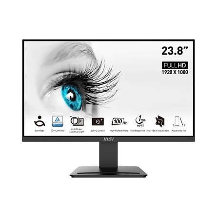 MSI PRO MP2412 Business 23.8" VA LED monitor fekete 100Hz