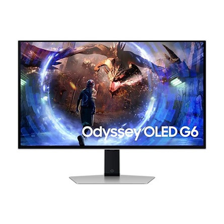 Samsung Odyssey G60SD 27" OLED gaming monitor ezüst 360Hz FreeSync Premium Pro