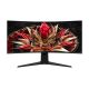 TCL 34R83Q 34" ívelt Quantum Dot VA MiniLED gaming monitor fehér-szürke 170Hz G-Sync / FreeSync Premium (USB-C: 90W)