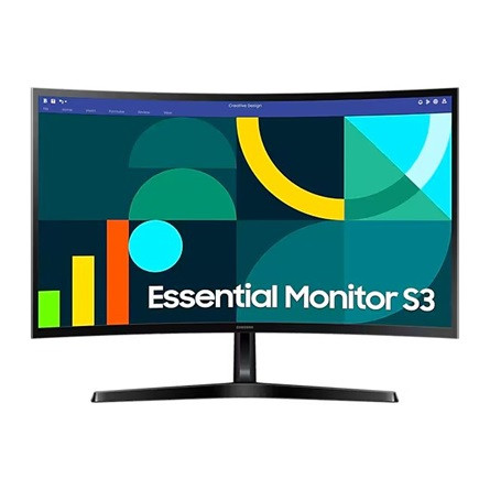 Samsung Essential S36GD 27" ívelt VA LED monitor fekete 100Hz