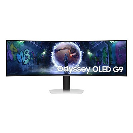 Samsung Odyssey G93SD 49" ívelt OLED gaming monitor ezüst 240Hz FreeSync Premium Pro