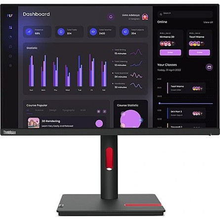 Lenovo ThinkVision T24i-30 23.8" IPS LED monitor fekete