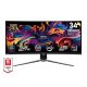 MSI MPG 341CQPX QD-OLED 34.18" ívelt Quantum Dot OLED gaming monitor fekete 240Hz FreeSync Premium Pro