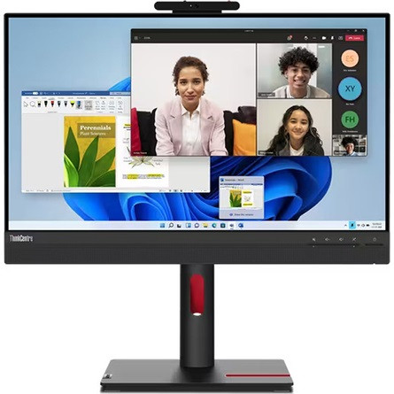 Lenovo ThinkCentre Tiny-In-One 24 Gen 5 23.8" IPS LED monitor fekete (webcam: 2MP)