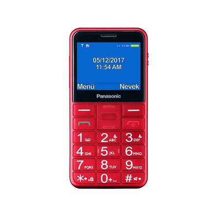 Panasonic KX-TU155 Senior mobiltelefon piros