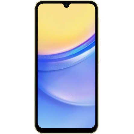 Samsung Galaxy A15 128GB Dual SIM okostelefon sárga