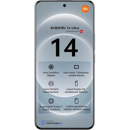 Xiaomi 14 Ultra 512GB Dual SIM okostelefon fehér