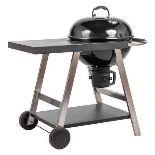 MIR709 Faszenes grill polccal és kerekekkel 56 cm