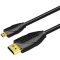 Vention Kábel Vention Micro HDMI Cable 1.5m VAA-D03-B150 (Black)