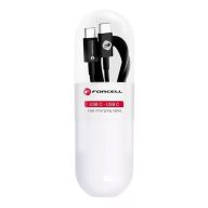   FORCELL kábel Type-C C 3.0 QC Power Delivery PD48W C293 TUBE fekete 1 méter