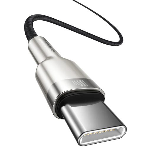 Baseus Cafule Metal USB Type C - USB Typ C kábel Power Delivery 100 W (20 V / 5 A) 2 m fekete 