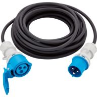   CEE Caravan hosszabbító kábel 3 pólusú műanyag kék-fehér 5 Méter