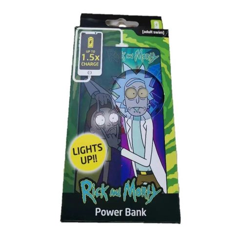 Rick & Morty power bank 4000 mAh világító szemekkel