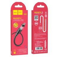 Hoco Magnetic Cable X52 Sereno Lightning 2.4A 1M fekete