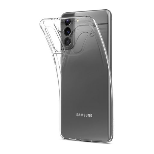 Spigen Crystal Flex Samsung G996 Galaxy S21+ tok, Crystal Clear, átlátszó