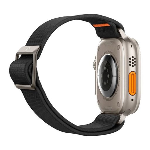 Spigen Lite Fit Ultra Apple Watch Ultra 2 / 1 49mm / 10 /  9 / 8 / 7 45mm / SE / 6 / 5 / 4 44mm / 3 / 2 / 1 42mm szövet szíj, fekete