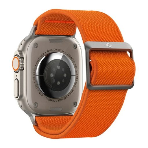 Spigen Lite Fit Ultra Apple Watch Ultra 2 / 1 49mm / 10 /  9 / 8 / 7 45mm / SE / 6 / 5 / 4 44mm / 3 / 2 / 1 42mm szövet szíj, narancs