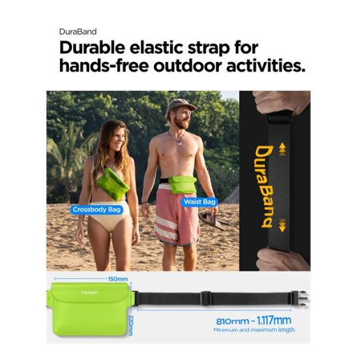 Spigen Aqua Shield A620  vízálló táska, kaktusz zöld (2db)