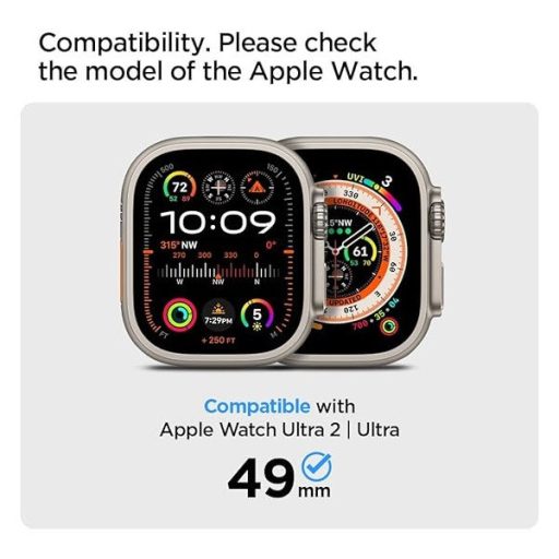 Spigen Lite Fit Pro Apple Watch Ultra 2 / 1 49mm tok / szíj, matt fekete