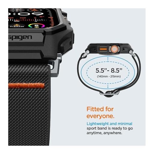 Spigen Lite Fit Pro Apple Watch Ultra 2 / 1 49mm tok / szíj, matt fekete
