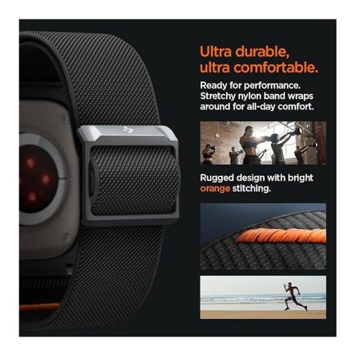 Spigen Lite Fit Pro Apple Watch Ultra 2 / 1 49mm tok / szíj, matt fekete