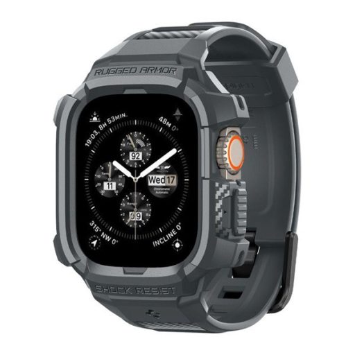 Spigen Rugged Armor Pro Apple Watch Ultra 2 / 1 49mm tok / szíj, sötétszürke
