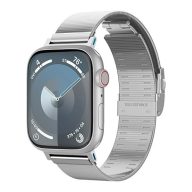   Spigen Sleek Link Apple Watch Ultra 2 / 1 49mm 1046mm / 9 / 8 / 7 45mm / SE (2 / 1) / 6 / 5 / 4 44mm / 3 / 2 / 1 42mm szíj, ezüst