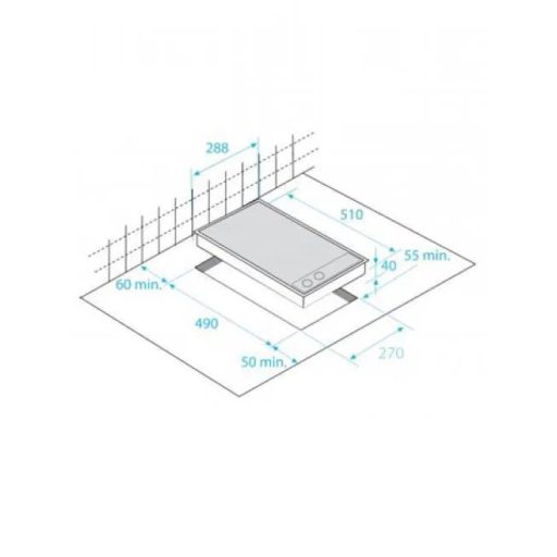 Beko FŐZŐLAP BEÉPÍTHETŐ DOMINO HDMC-32400 TX