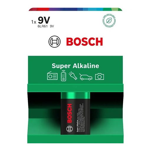 Bosch ELEM SUPER ALKALINE 9V 1BLISZTER 6LR61SA1B/00