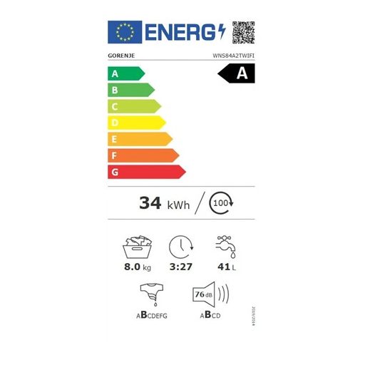Gorenje MOSÓGÉP ELÖLTÖLTŐS WNS84A2TWIFI