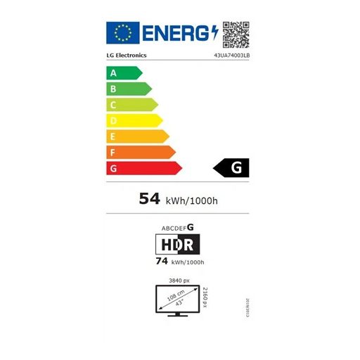 Lg UHD SMART LED TV 43UA74003LB