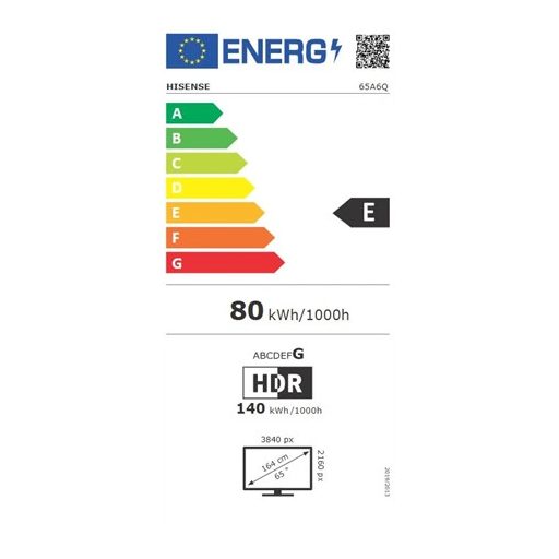 Hisense UHD SMART LED TV 65A6Q