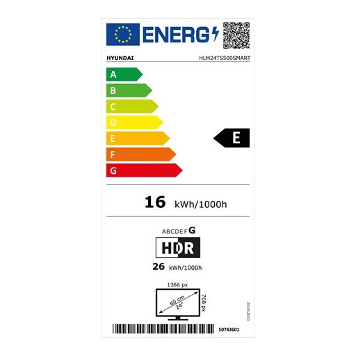 Hyundai HD SMART LED TV HLM24TS500SMART