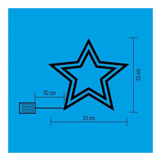 Home by Somogyi LEDES ABLAKDÍSZ CSILLAG KID 503 B/WW